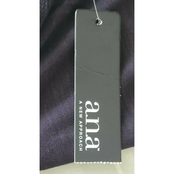 A.N.A Tank Tunic Black Beaded Top Racerback NEW - Picture 6 of 9